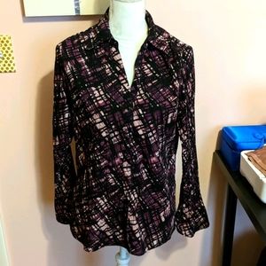 Apt 9 Long Sleeve Button Down Blouse